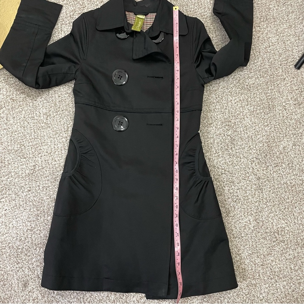 Soia & Kyo Black and Red Houndstooth Lined Coat - Picture 12 of 13